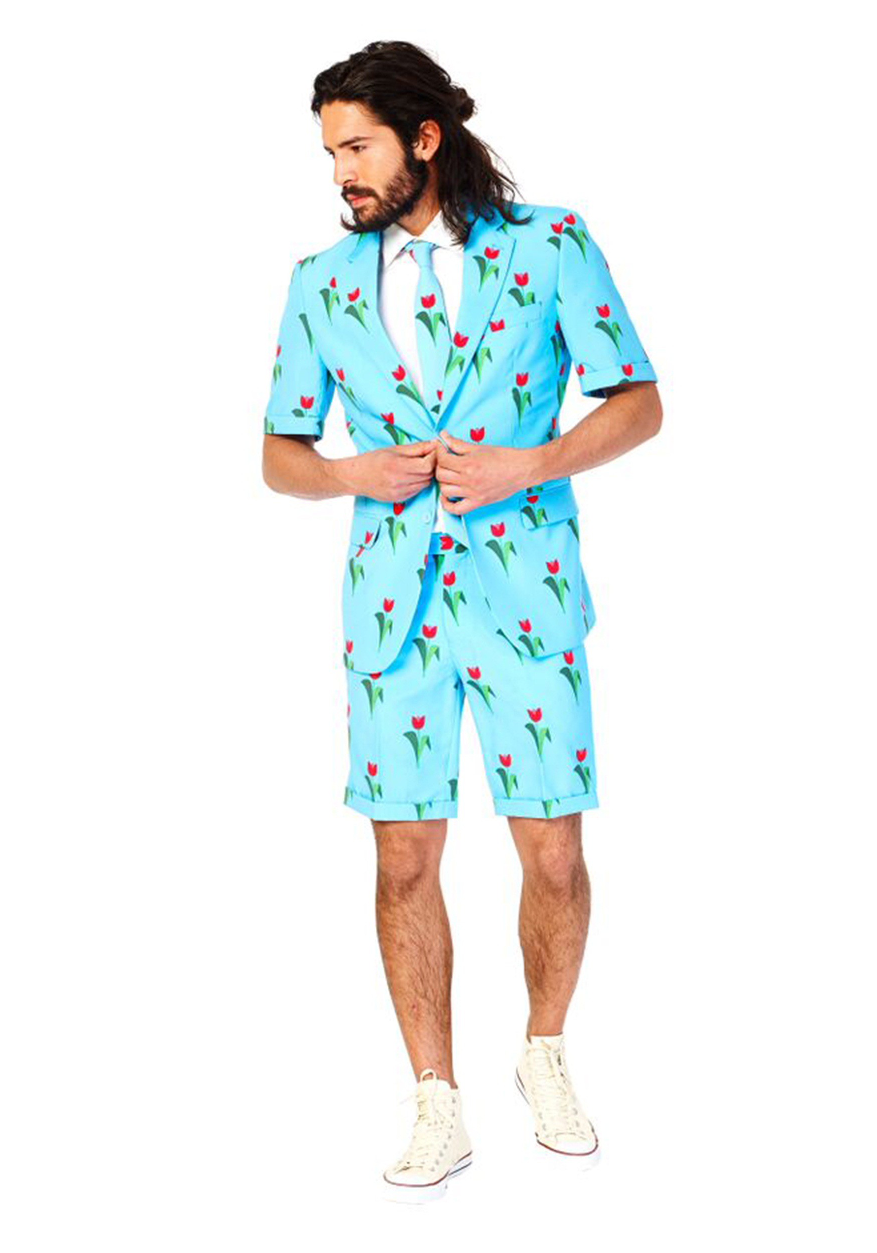 OppoSuits Men's Tulips from Amsterdam Summer Suit