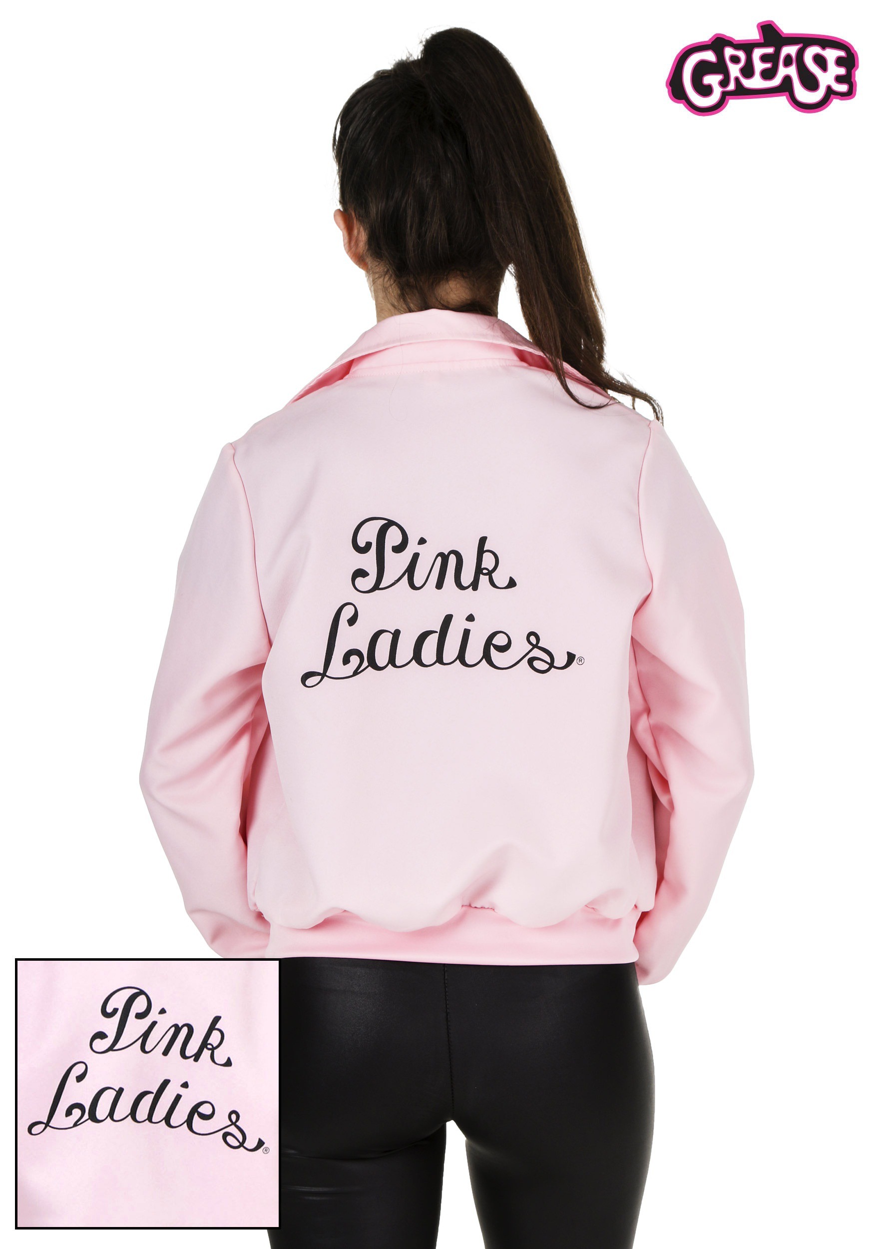 Deluxe Pink Ladies Jacket Costume For Women