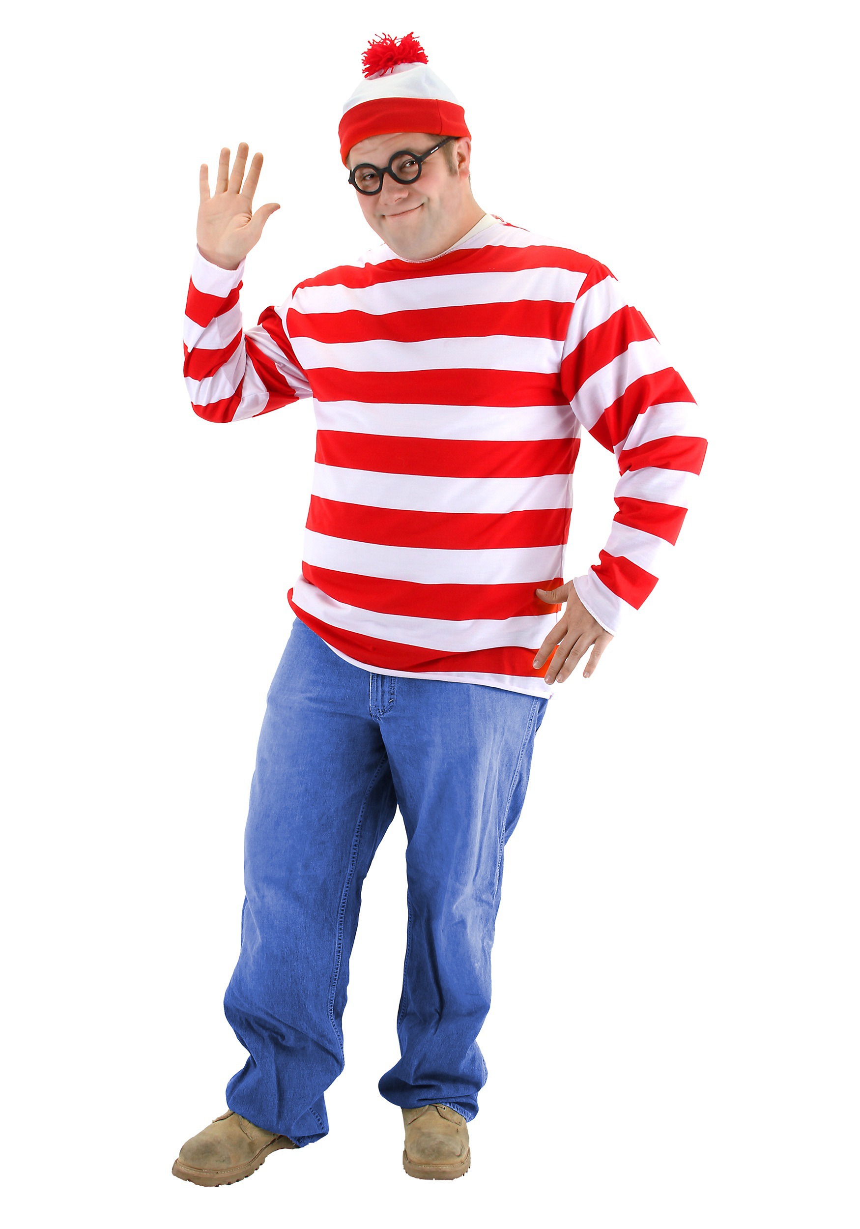 Plus Size Where's Wally Costume