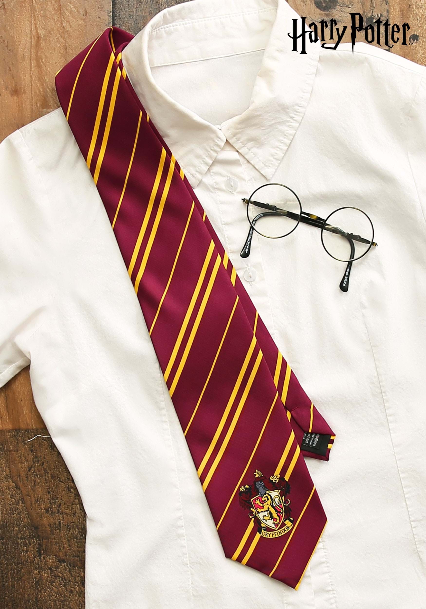 Harry Potter Gryffindor Silk Tie , Harry Potter Costume Accessories