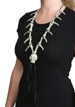 Adult Faux Ivory Necklace with Skull Pendant