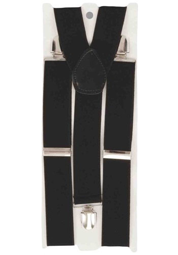 Men's Black Suspenders