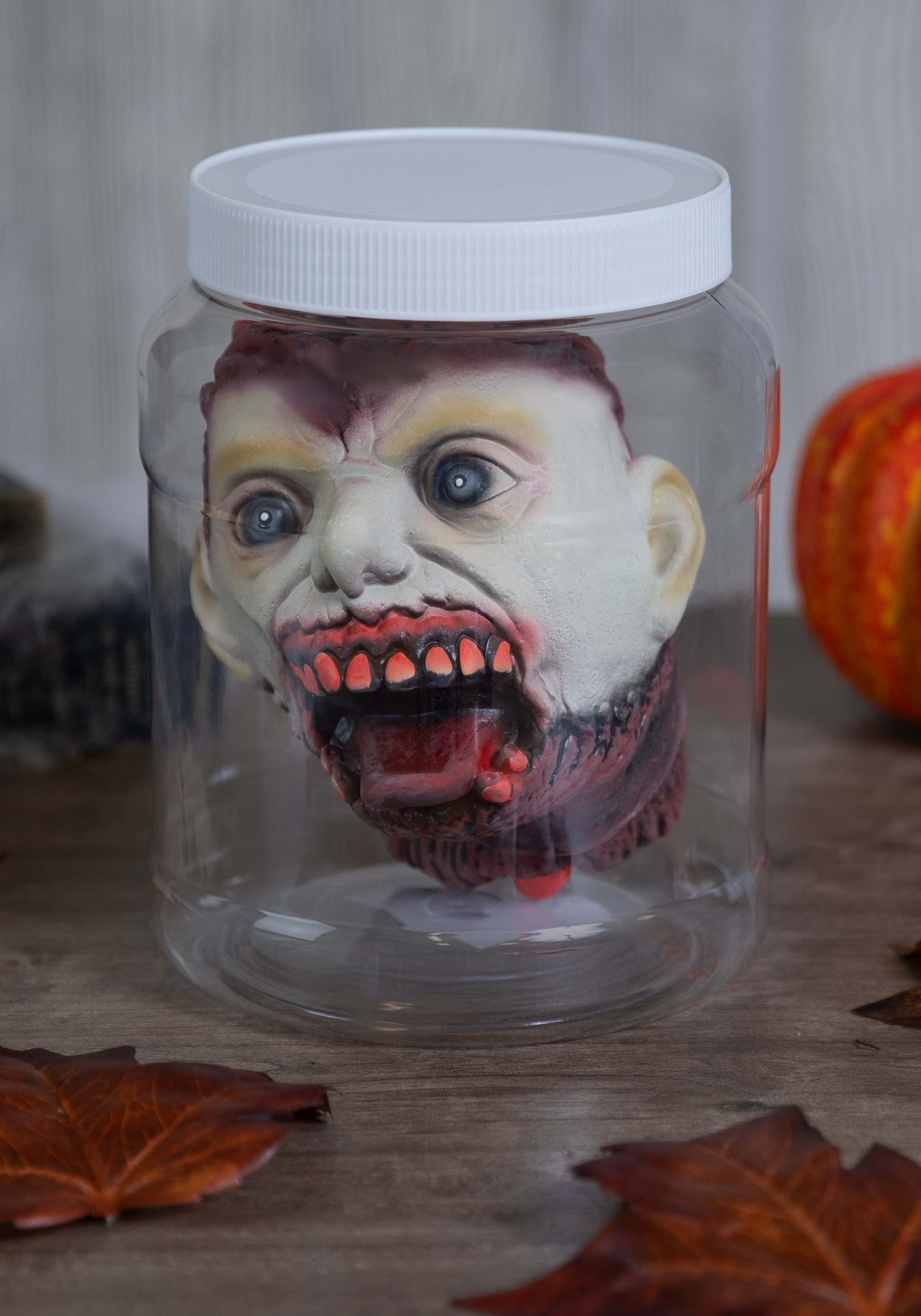 Head in a Jar Zombie Decoration