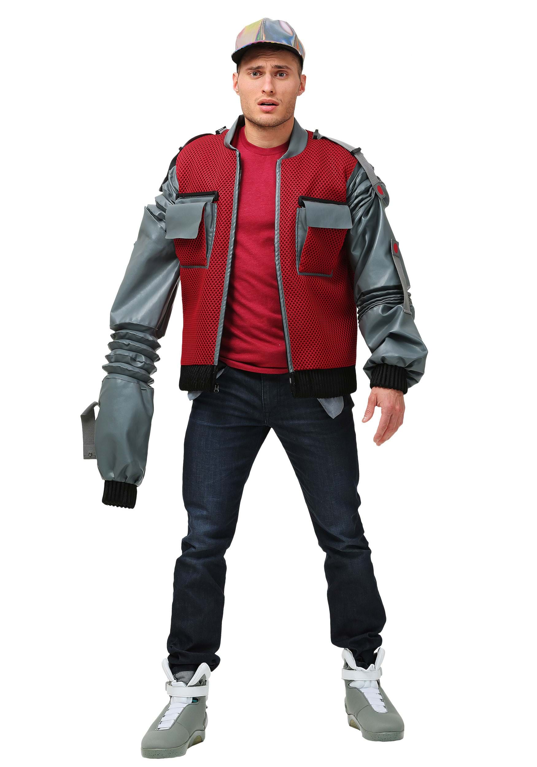 Men's Authentic Marty McFly Jacket Costume from Back to the Future Part 2