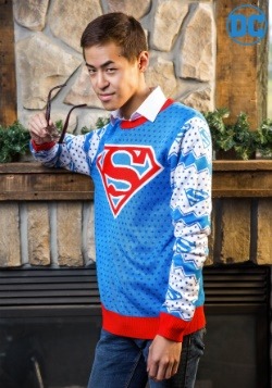 Superman Classic Mens Ugly Christmas Sweater