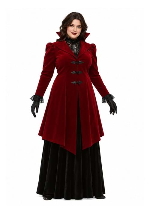 Women's Delightfully Dreadful Vampiress Plus Size Costume Ne