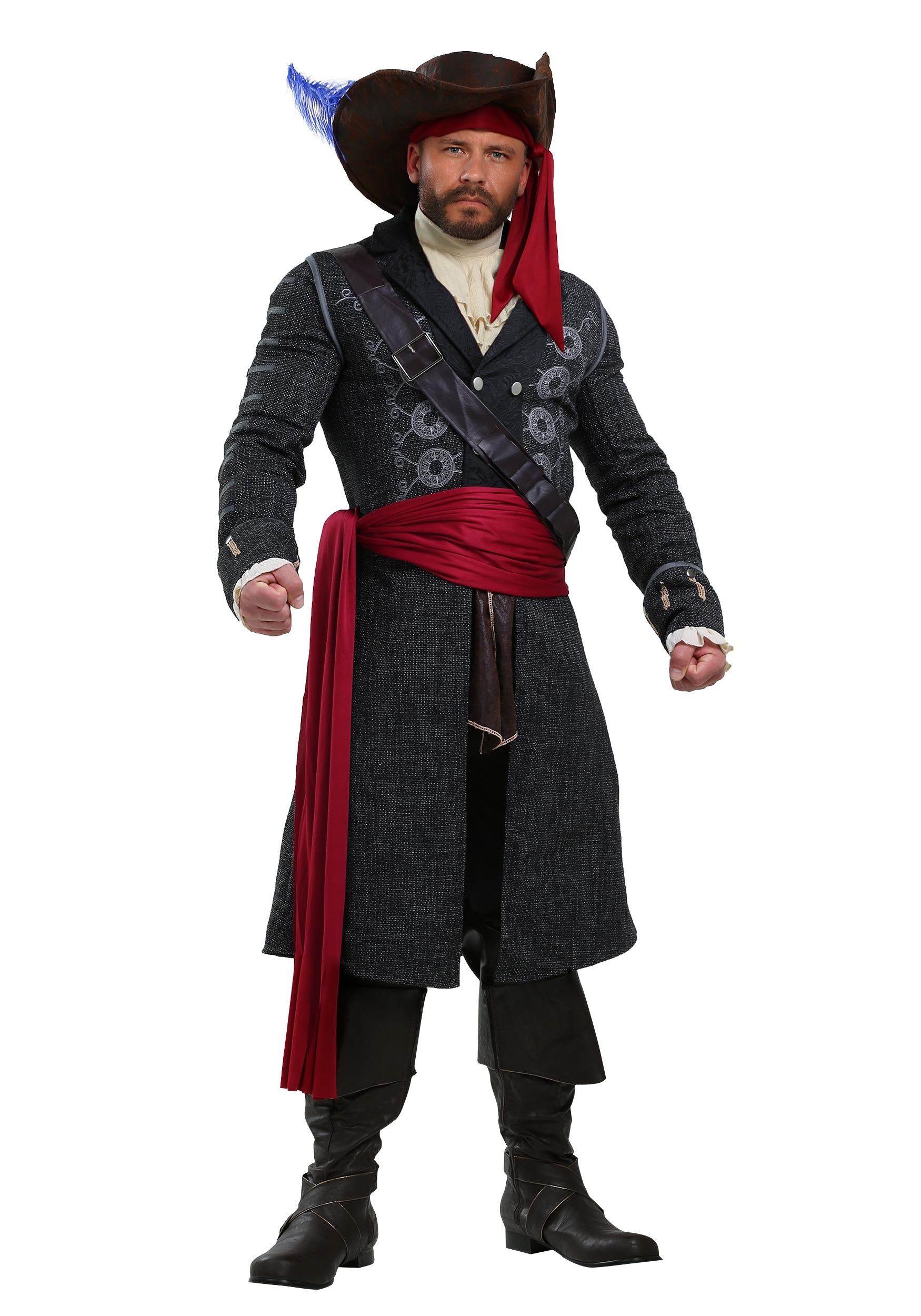 Blackbeard Plus Size Costume for Men | Men's Pirate Costume
