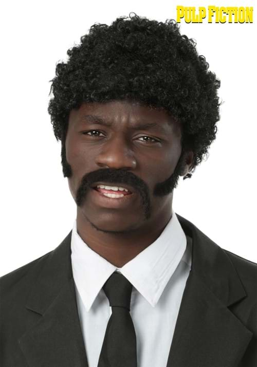 Pulp Fiction Adult Jules Winnfield Wig and Facial Hair Set