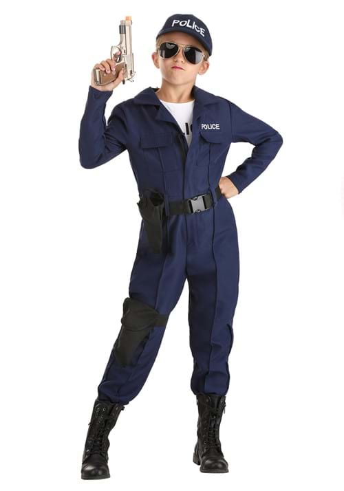 Tactical Cop Jumpsuit Girls Costume_update