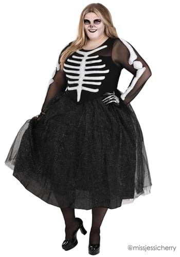 Skeleton Beauty Plus Size Women's Costume