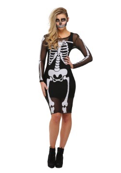 Womens Mesh Skeleton Dress