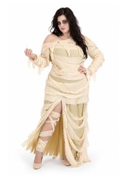 Womens Plus Size Full Length Mummy Costume New Main