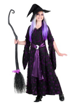 Purple Moon Witch Girls Costume