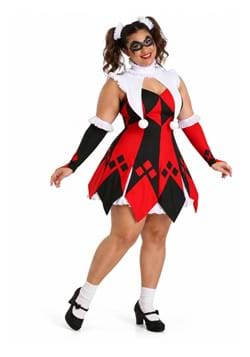 Women's Plus Size Cute Court Jester Costume upd