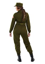 Plus Size Army Flightsuit Alt 1