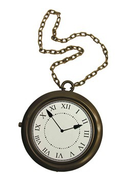 White Rabbit Clock Necklace
