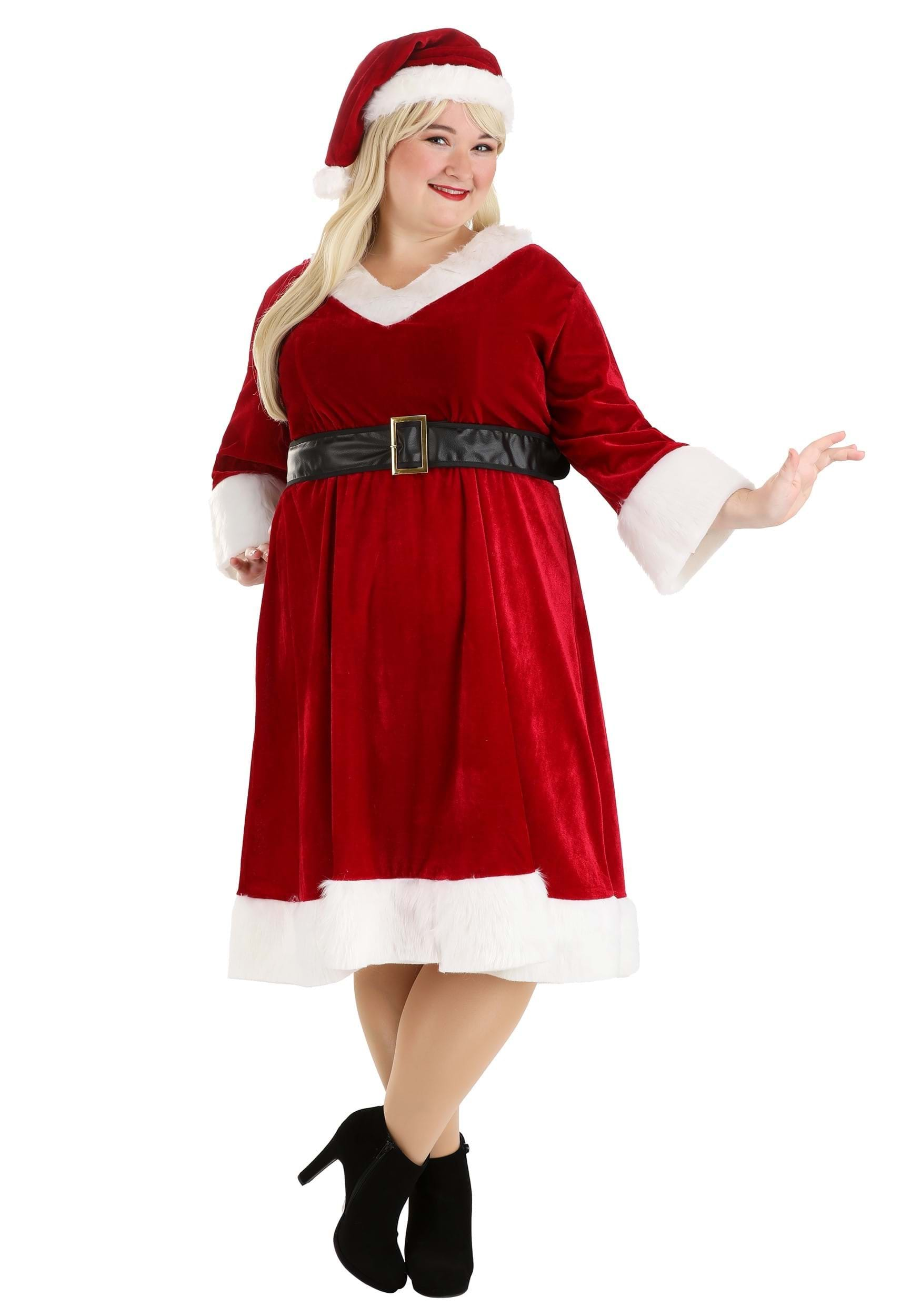 Santa Claus Sweetie Plus Size Costume For Women