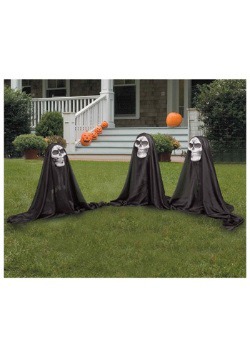 Three Lawn Reapers Halloween Decorations