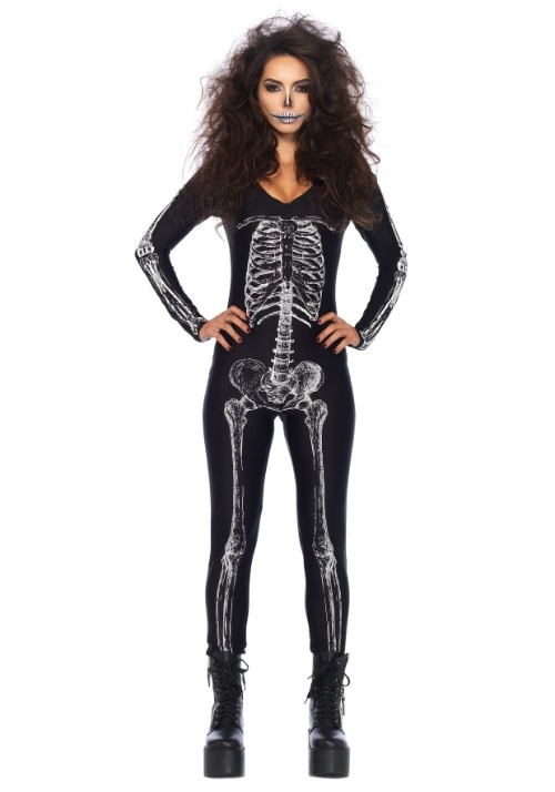 Women's X-Ray Skeleton Catsuit