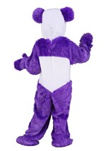 Girls Toddler Furry Purple Panda Costume Alt 1