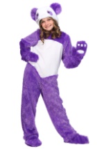 Girl's Furry Purple Panda Costume