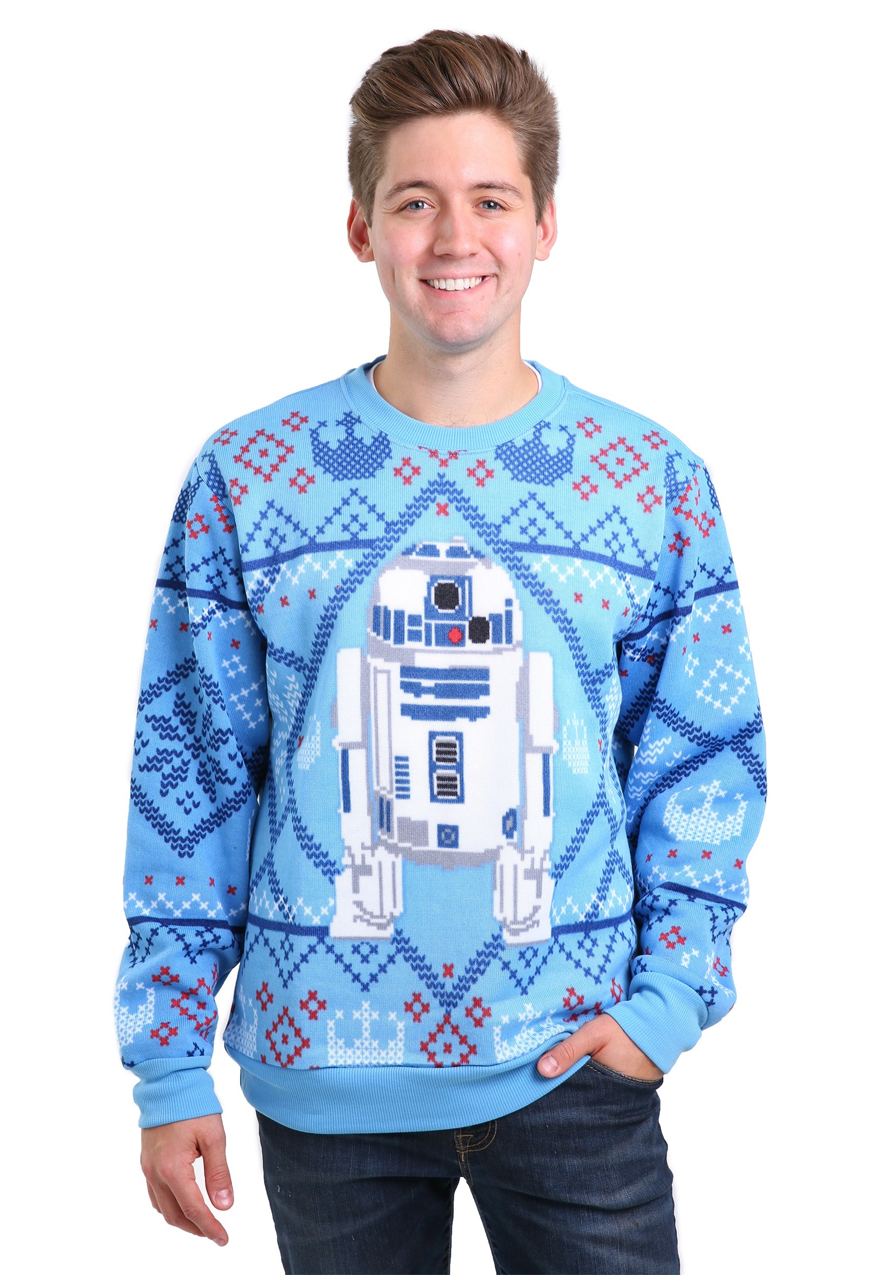 Star Wars Cozy Artoo Ugly XMas Sweater for Men Ugly Christmas Sweater Star Wars