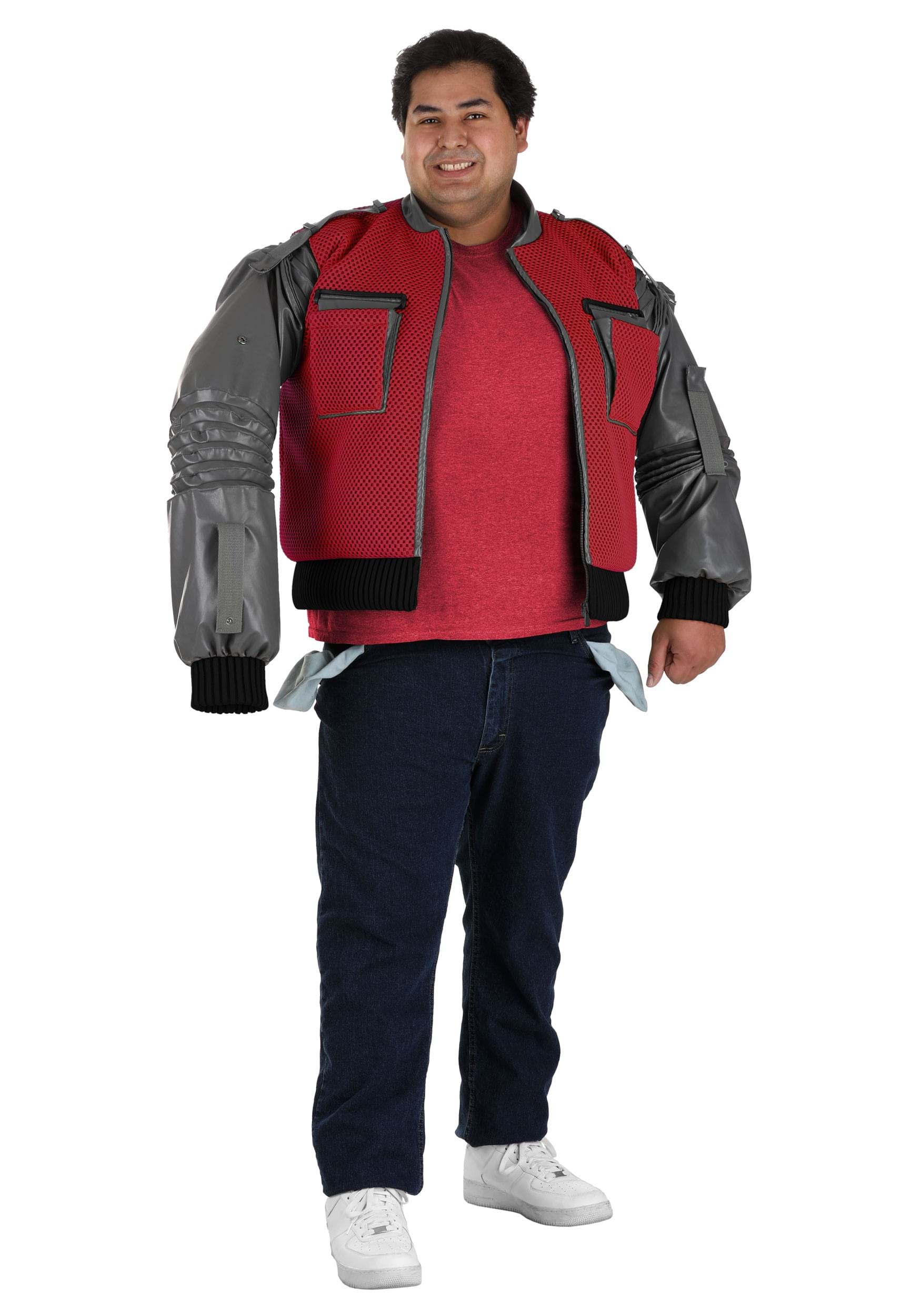 Men's Plus Size Authentic Marty McFly Jacket Costume from Back to the Future
