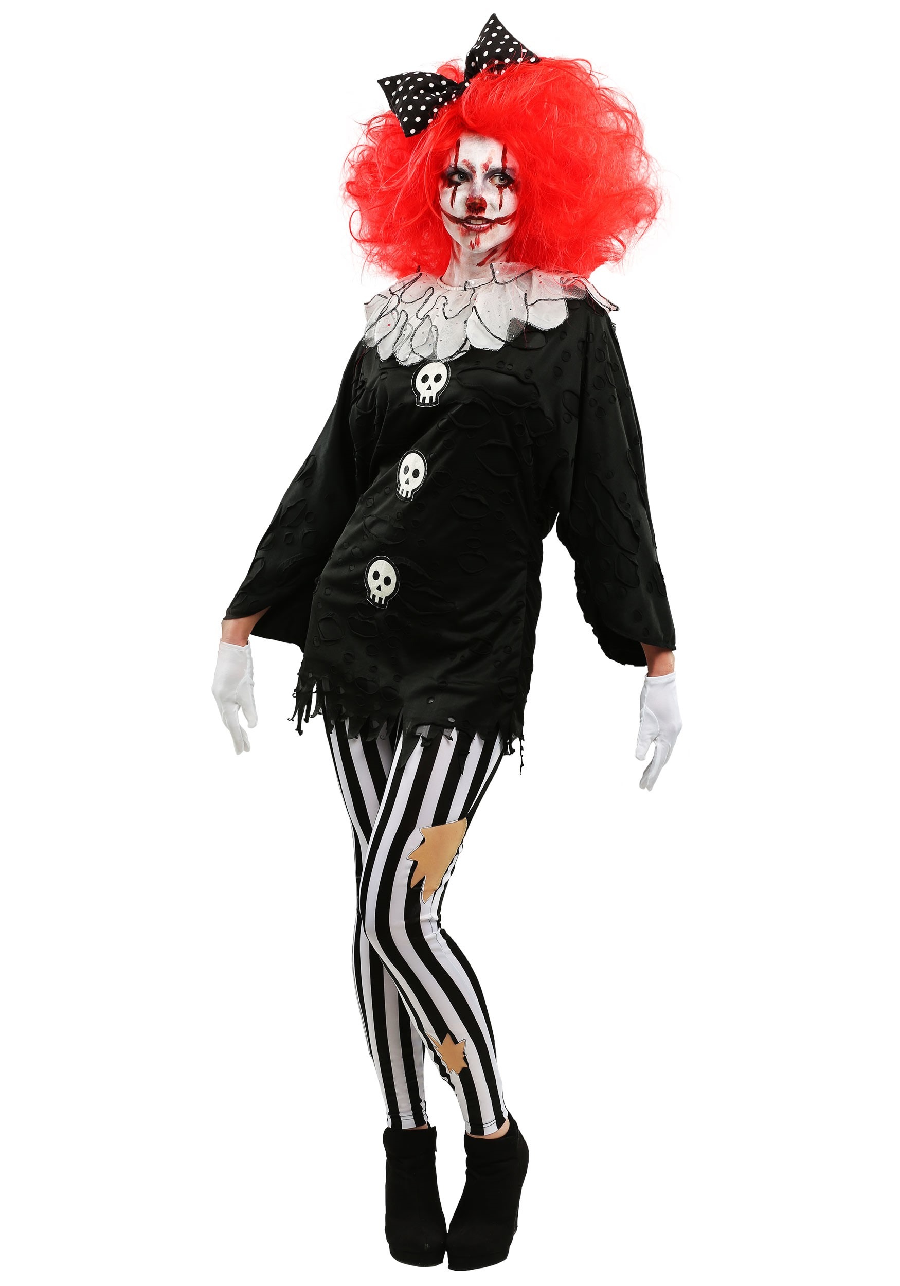 Women's Frightful Clown Costume