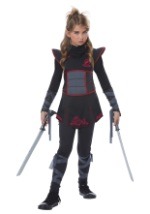 Black Ninja Girls Costume 2