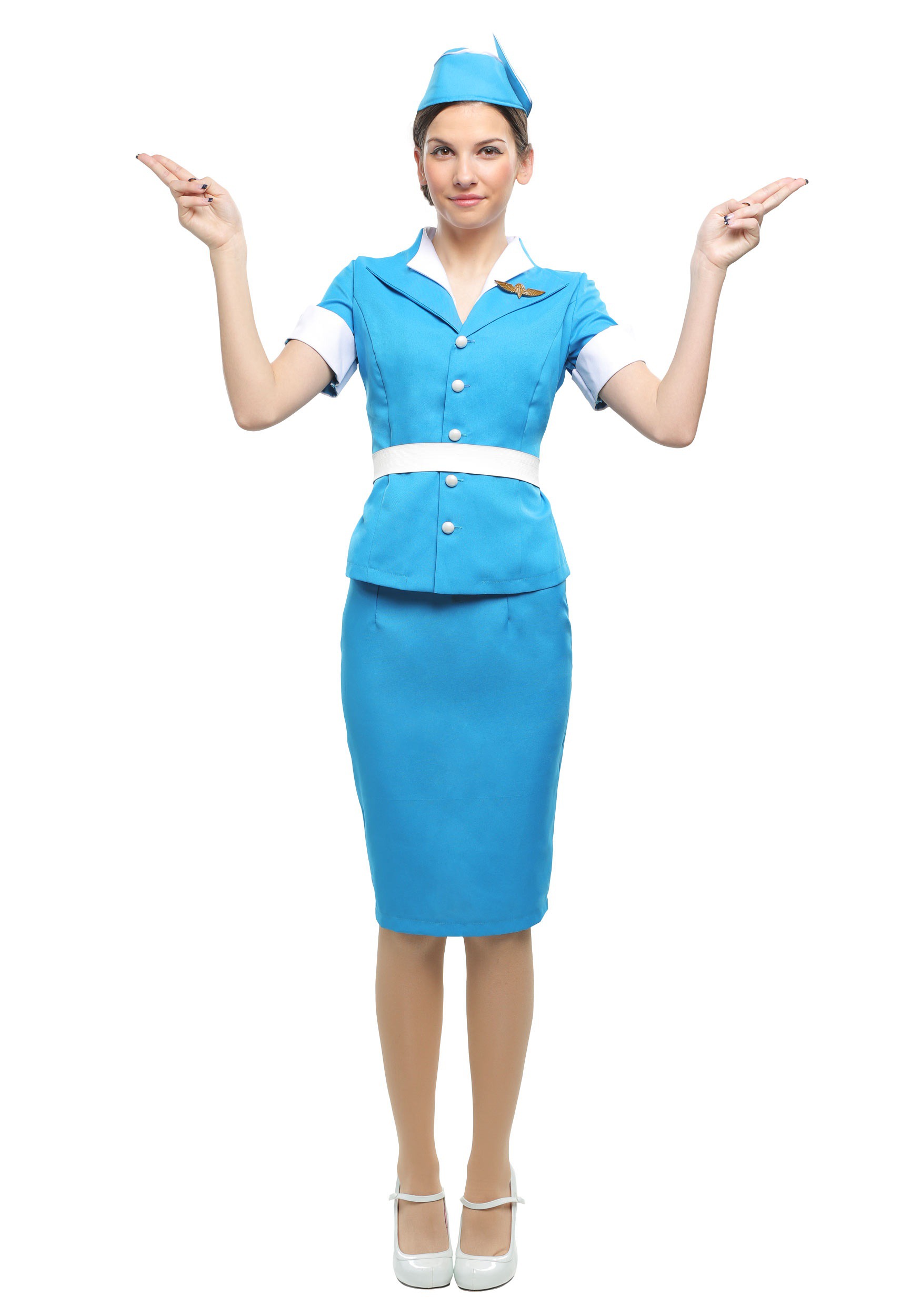 Plus Size Women's Flight Crew Costume