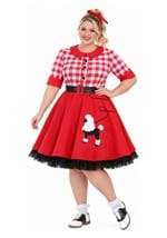 Plus Size Womens 50s Sock Hop Darling Costume Main 1