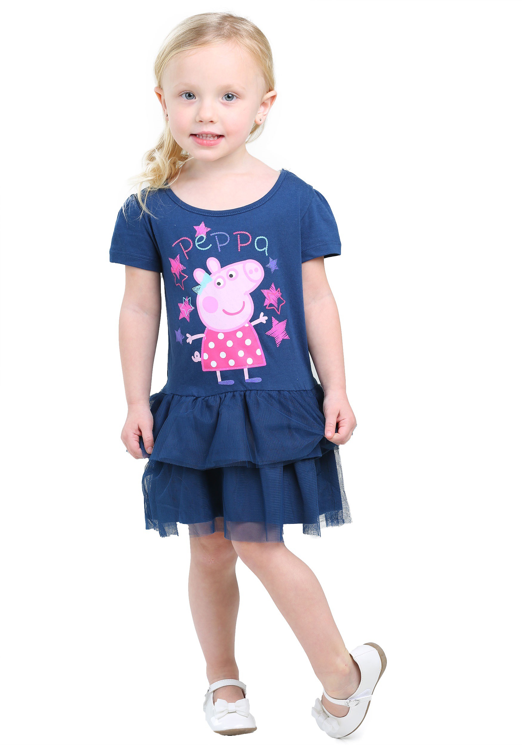 Peppa Pig Pink Hearts Todder Tutu Dress for Girls