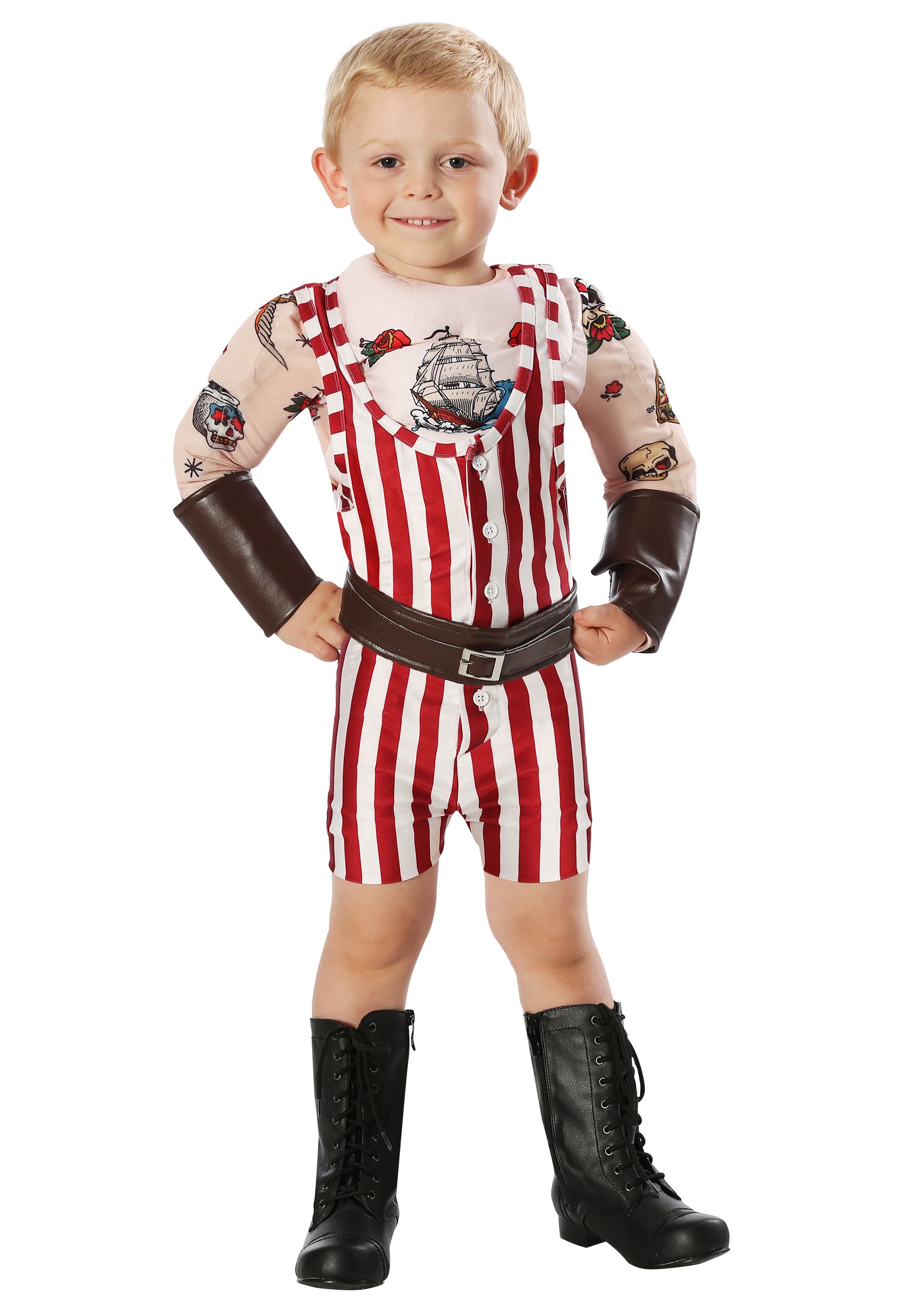 Old-school Strongman Costume For Toddler's