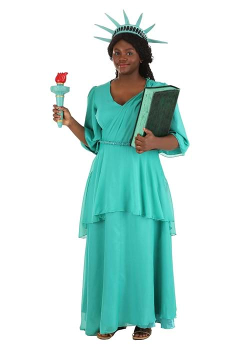 Plus Size Women's NY Statue of Liberty Costume