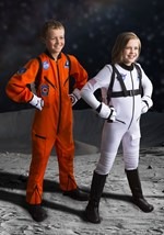 Kid's Orange Astronaut Jumpsuit Costume