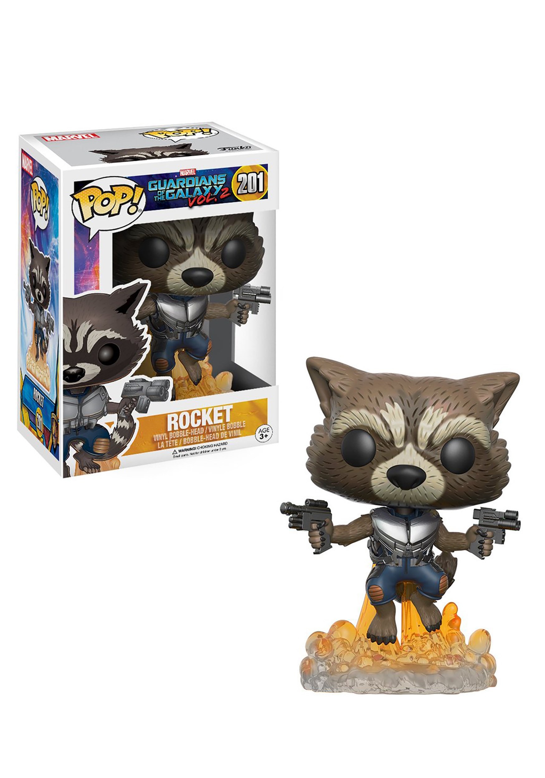 POP Rocket Raccoon Bobblehead Figure from Guardians 2