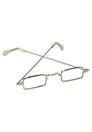 Santa Claus Gold Rim Eyeglasses