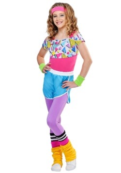 Girl's Work It Out 80s Costume