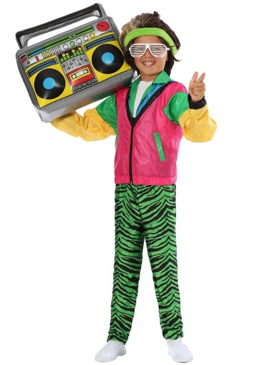 Boys 80s Jock Costume