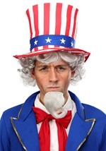 Uncle Sam Wig and Beard Kit Alt 1