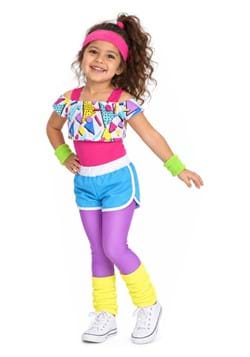 Toddler Girls Work It Out 80s Costume New Main