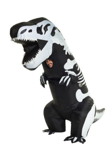 Adult Inflatable Skeleton T-Rex Costume