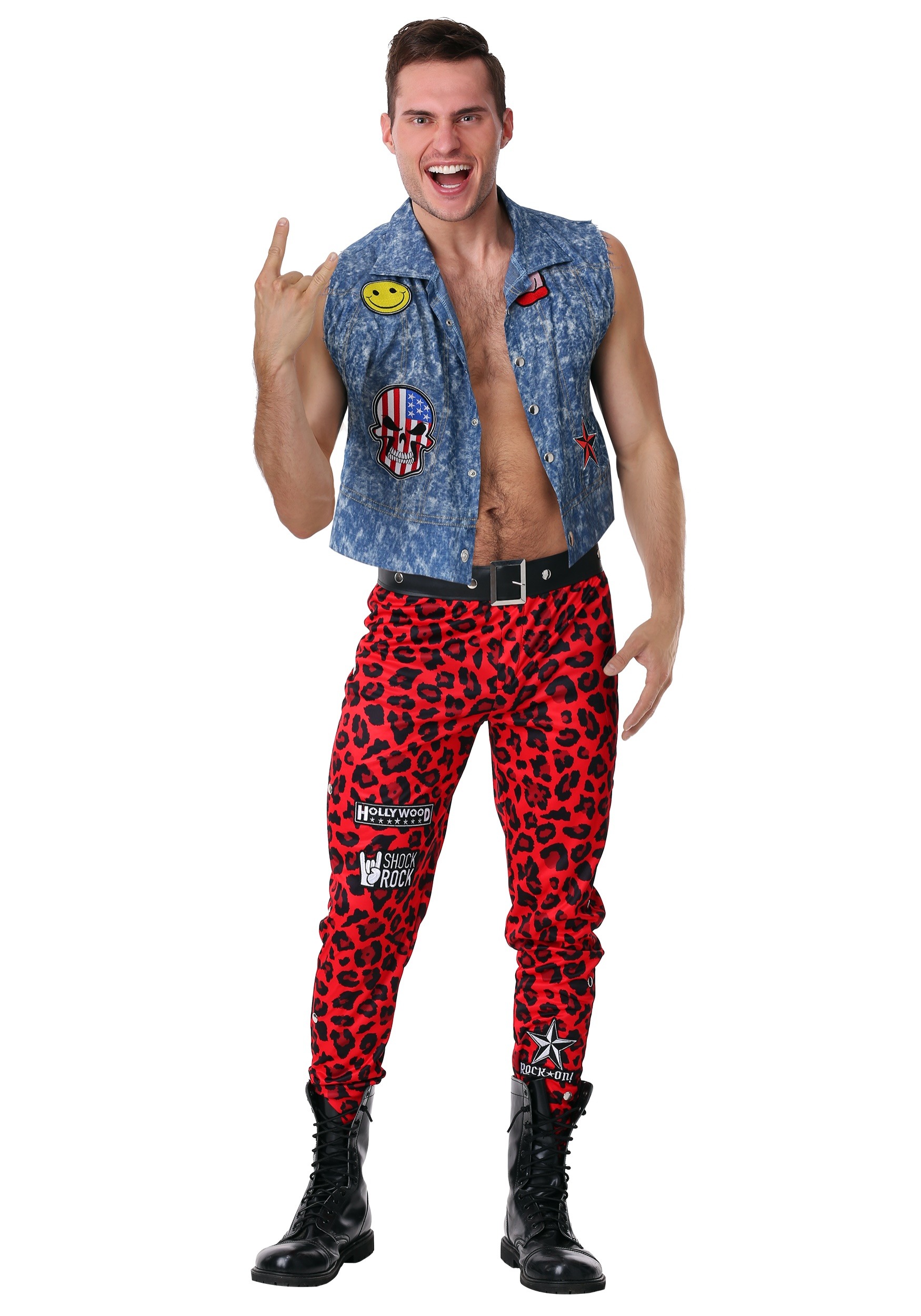 80's Rocker Men's Costume , 1980s Costumes