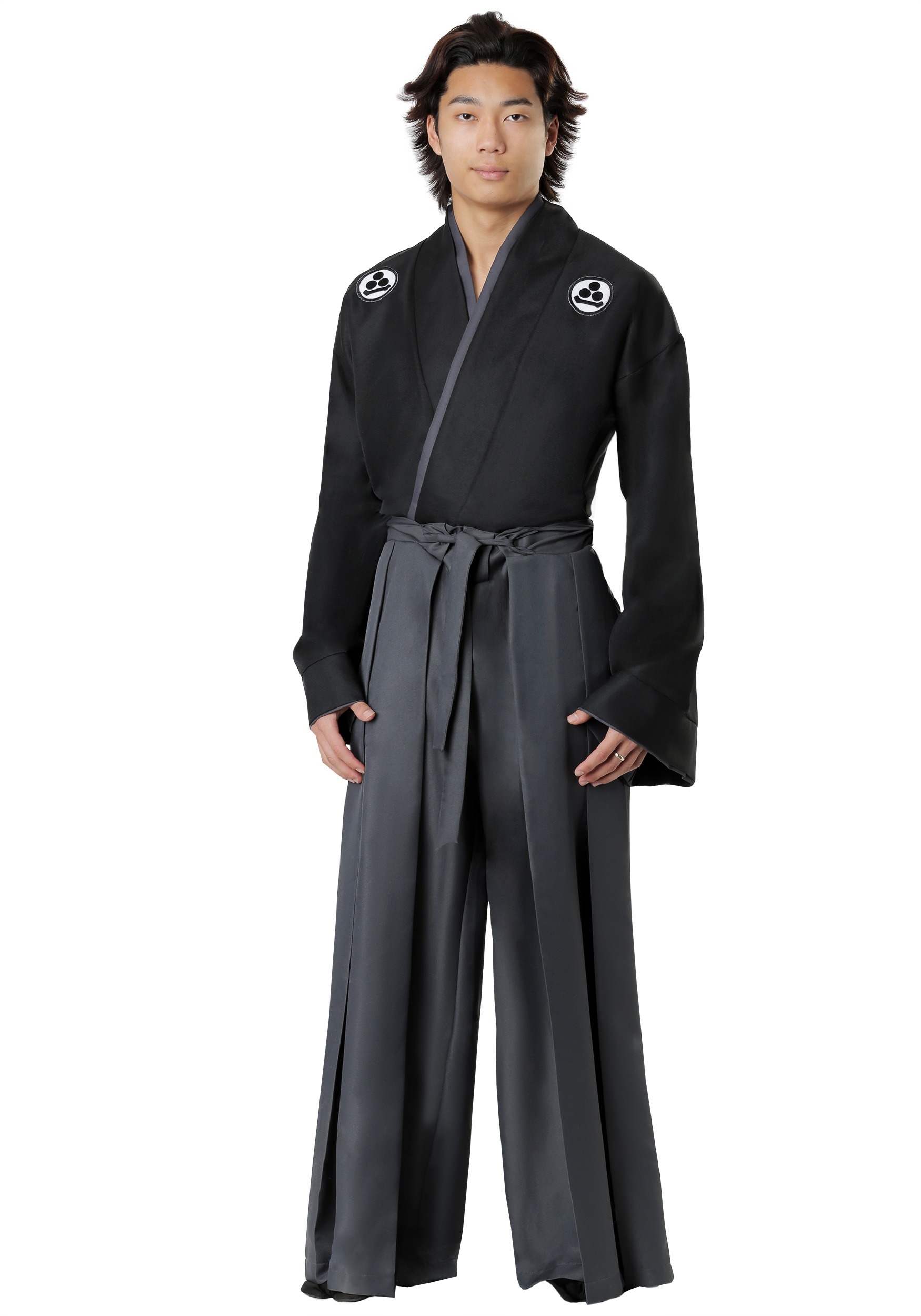 Adult Classic Black Kimono Set Costume , International Costumes