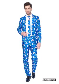 Men's Blue Snowman Suitmiester