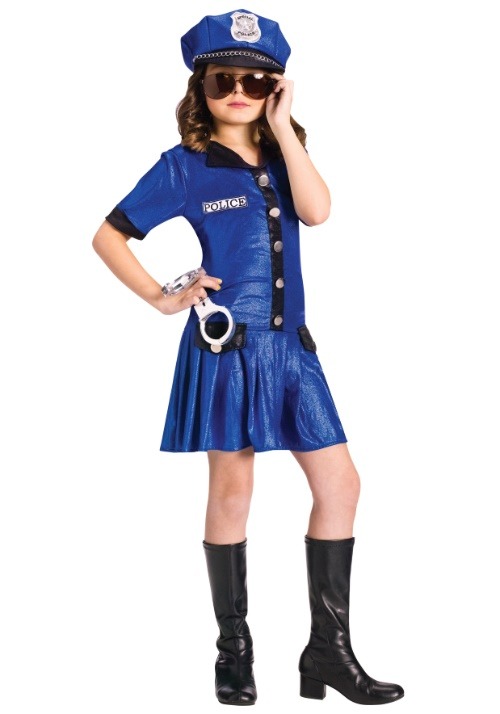 Kids Sassy Police Officer Costume