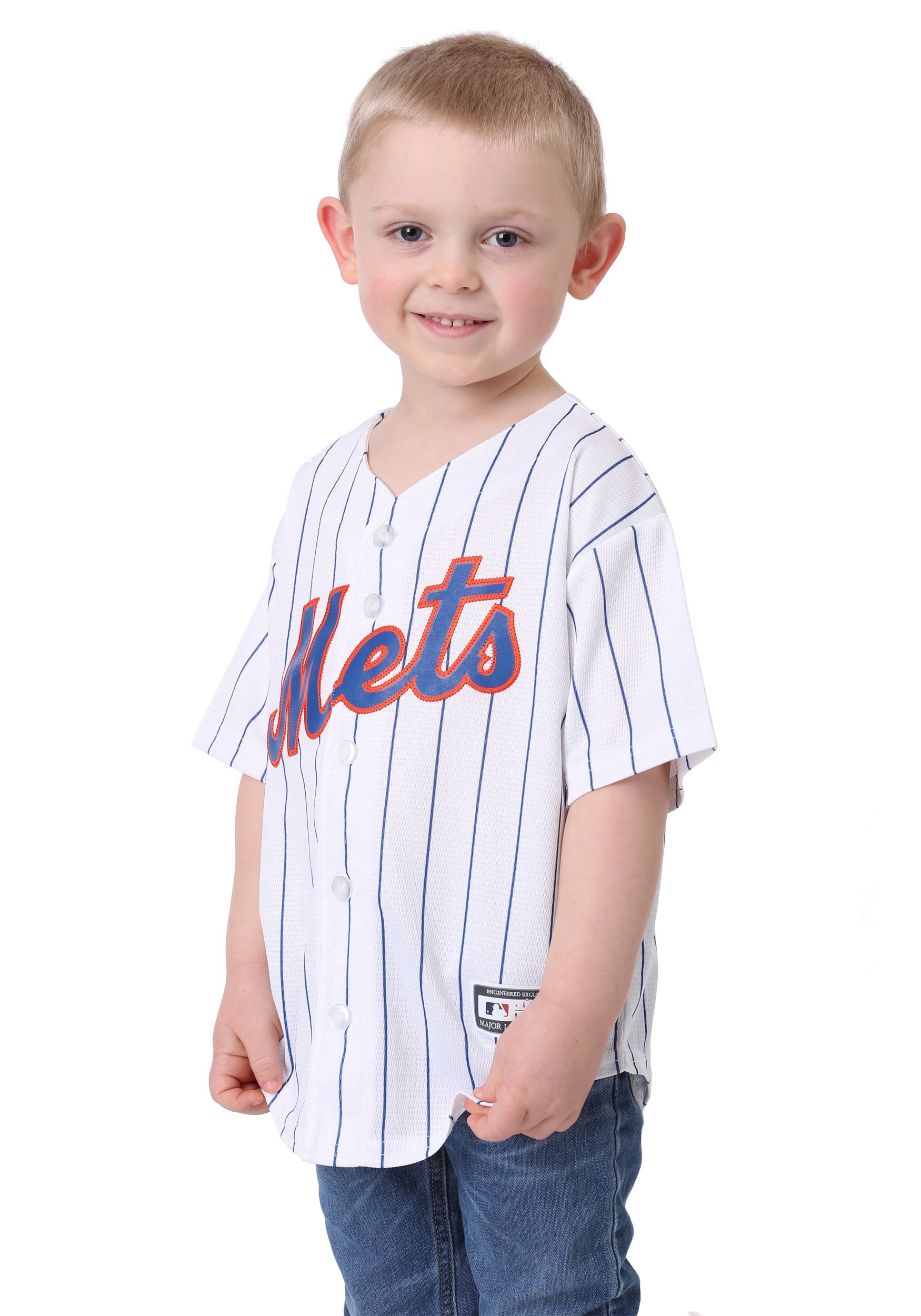 Mets Home Replica Blank Back Child Jersey