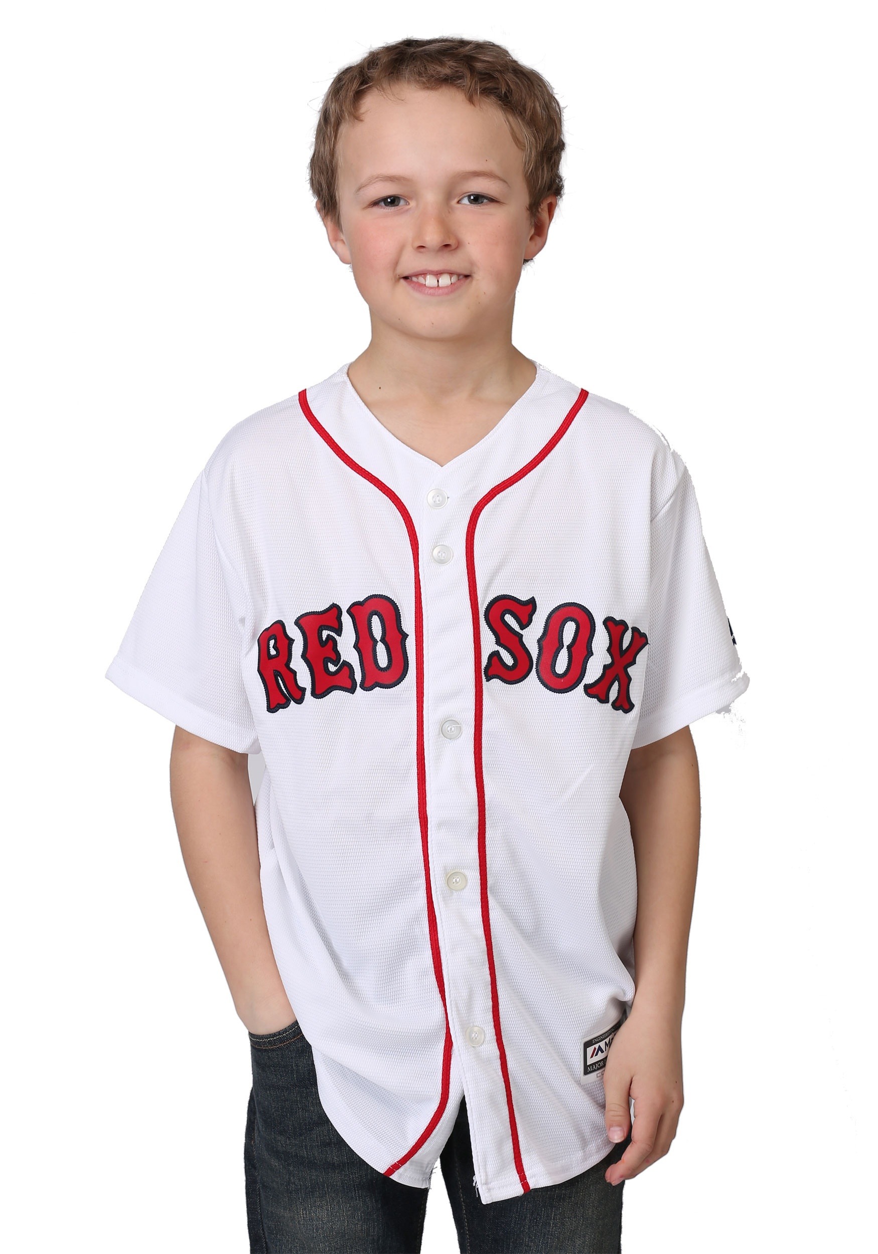 Home Replica Red Sox Blank Back Youth Jersey