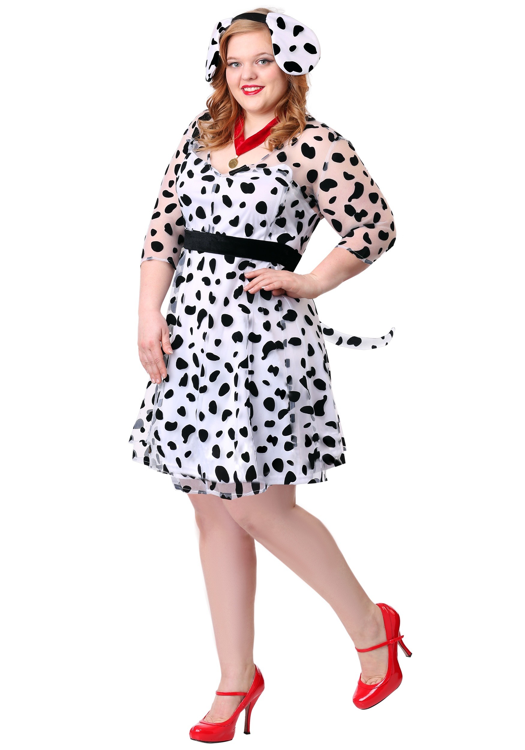 Plus Size Dressy Dalmatian Women's Costume