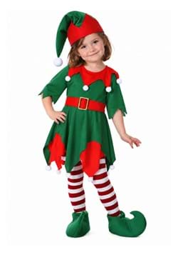 Girls Toddler Santas Helper Costume Main 1